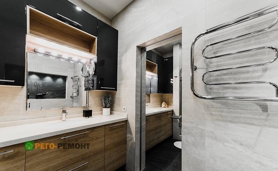 Дизайнерский ремонт в квартире: ремонт санузлов и прихожей