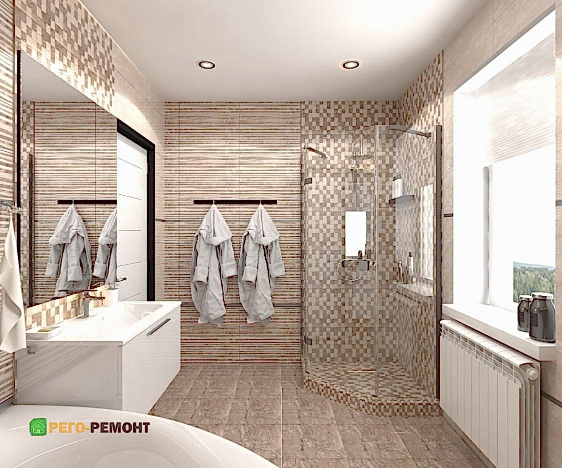 Дизайн и ремонт санузла в частном доме 152 кв.м. | Рего-Ремонт Алматы. Картинка 5